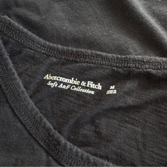 Abercrombie & Fitch Soft A&F Collection Cotton Fitted Tee Shirt - Small Logo - Picture 6 of 6